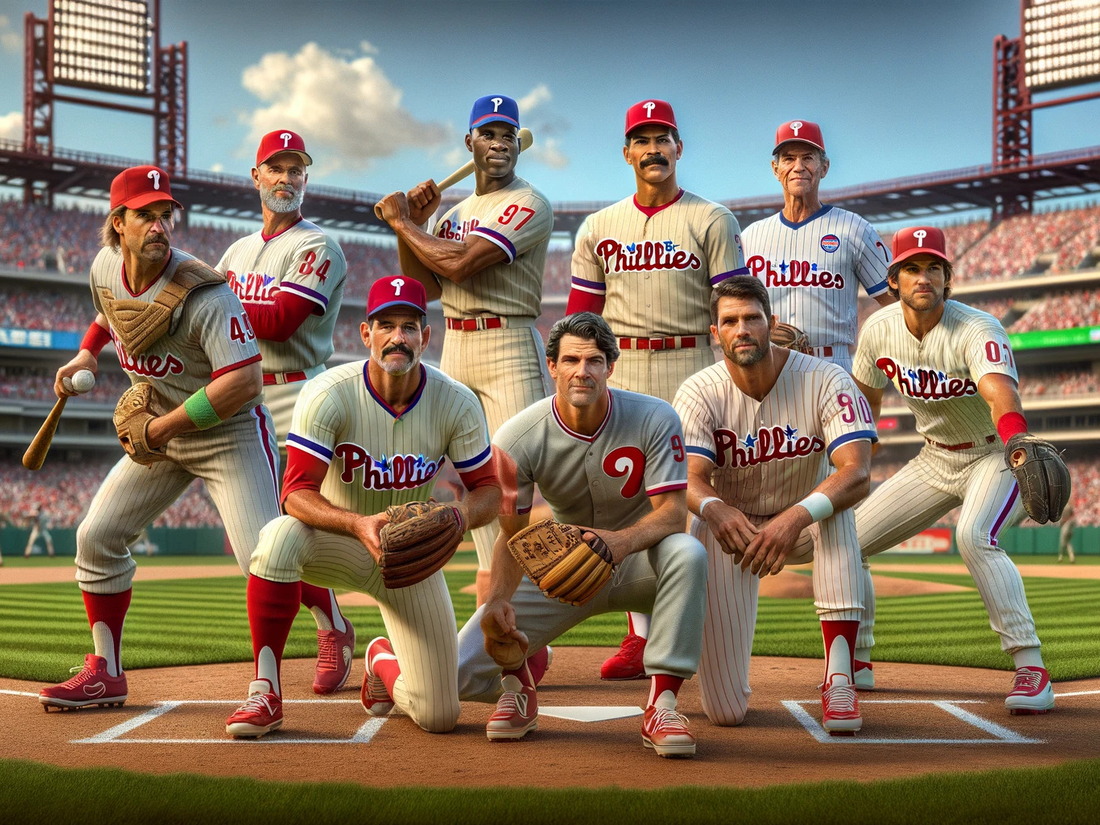 AI generated depiction of the Phillies players